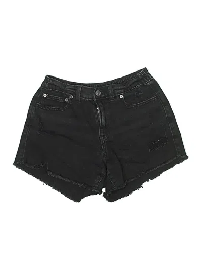 Pre-owned Aerie Denim Shorts In Black