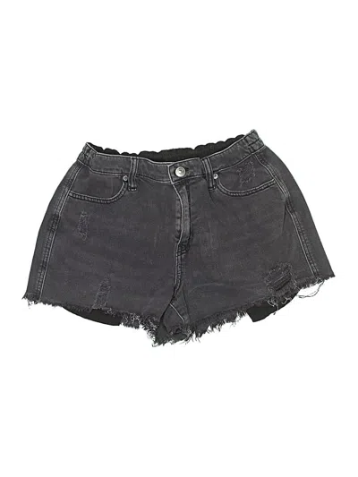 Pre-owned Aerie Denim Shorts In Black