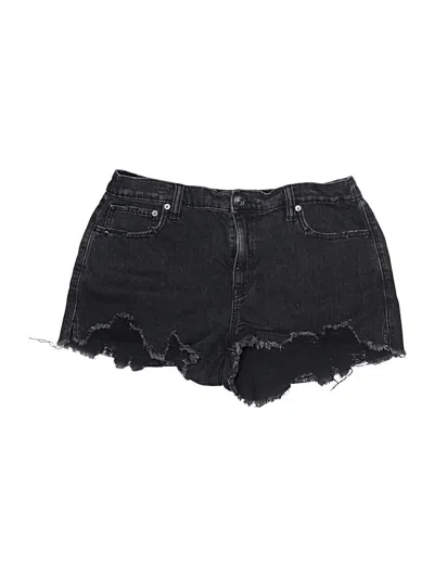 Pre-owned Aerie Denim Shorts In Black