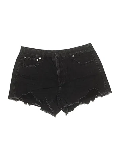 Pre-owned Aerie Denim Shorts In Black