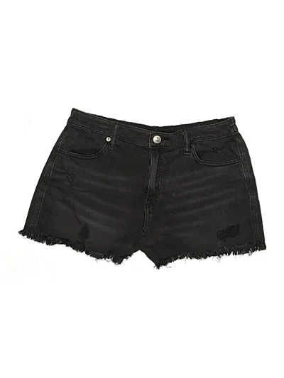 Pre-owned Aerie Denim Shorts In Black