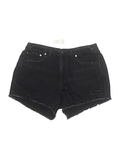 Pre-owned Aerie Denim Shorts In Black