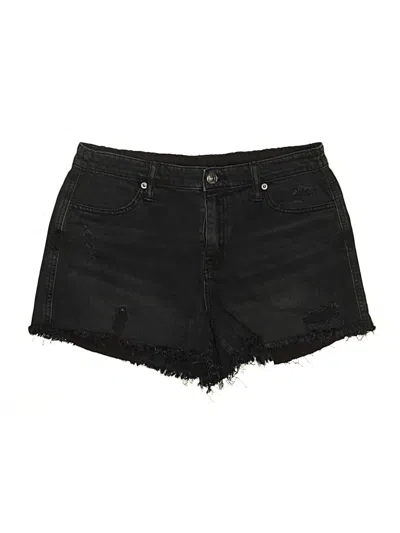 Pre-owned Aerie Denim Shorts In Black