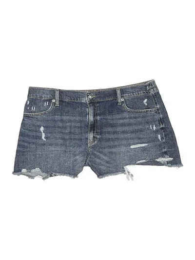 Pre-owned Aerie Denim Shorts In Blue