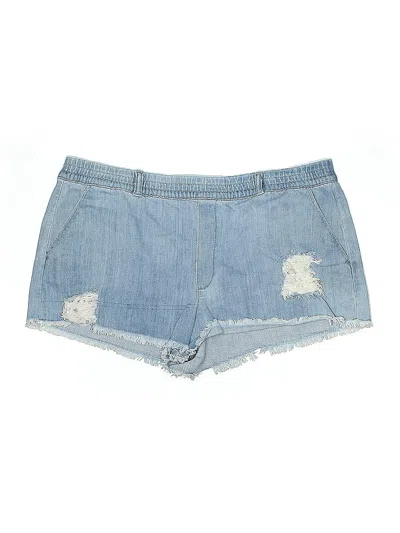 Pre-owned Aerie Denim Shorts In Blue