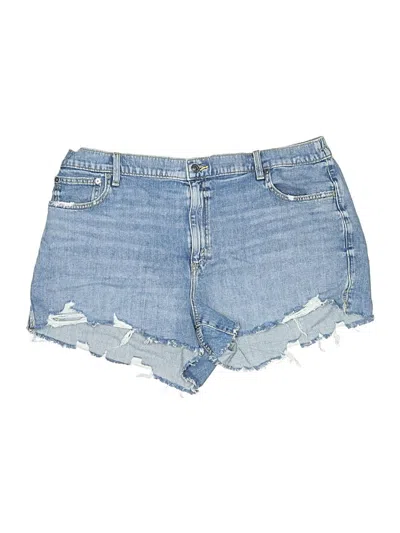 Pre-owned Aerie Denim Shorts In Blue