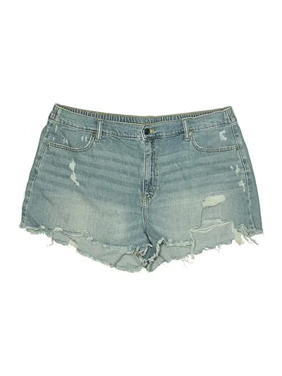 Pre-owned Aerie Denim Shorts In Blue