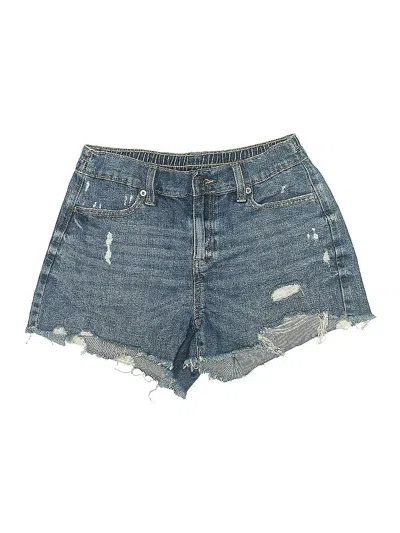 Pre-owned Aerie Denim Shorts In Blue