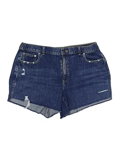 Aerie Denim Shorts In Blue