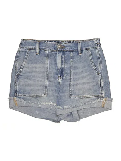 Pre-owned Aerie Denim Shorts In Blue