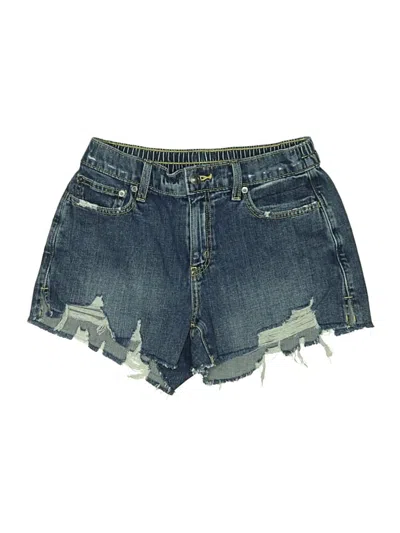 Pre-owned Aerie Denim Shorts In Blue