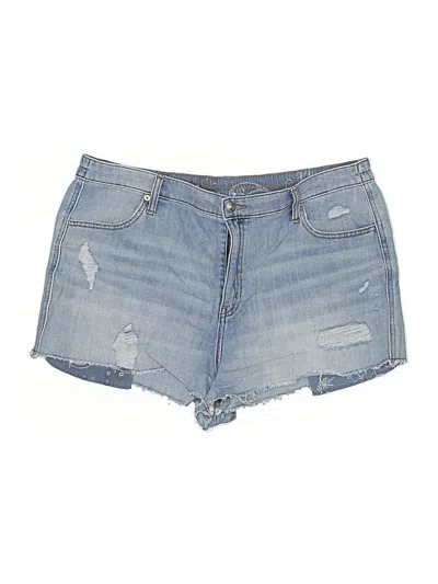 Pre-owned Aerie Denim Shorts In Blue