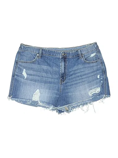 Pre-owned Aerie Denim Shorts In Blue