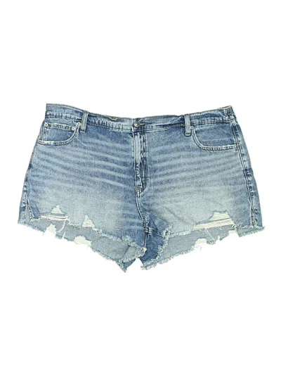 Pre-owned Aerie Denim Shorts In Blue