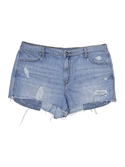 Pre-owned Aerie Denim Shorts In Blue