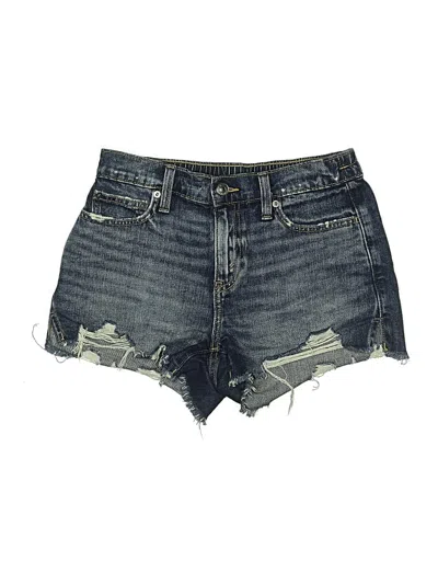 Pre-owned Aerie Denim Shorts In Blue