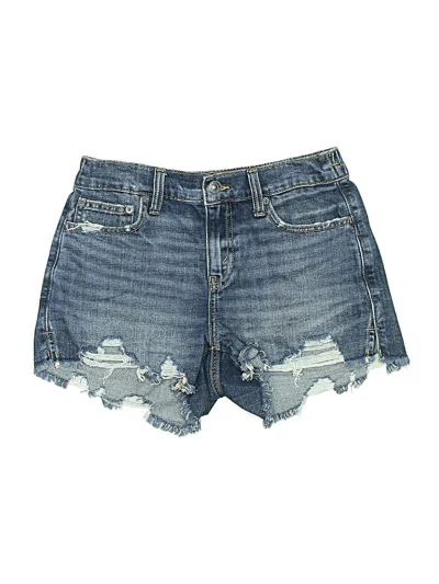 Pre-owned Aerie Denim Shorts In Blue