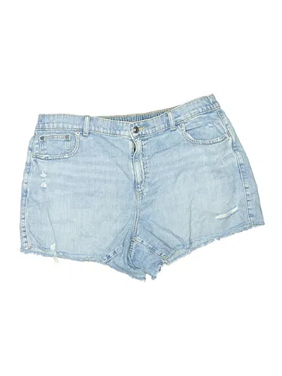 Pre-owned Aerie Denim Shorts In Blue