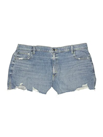 Pre-owned Aerie Denim Shorts In Blue