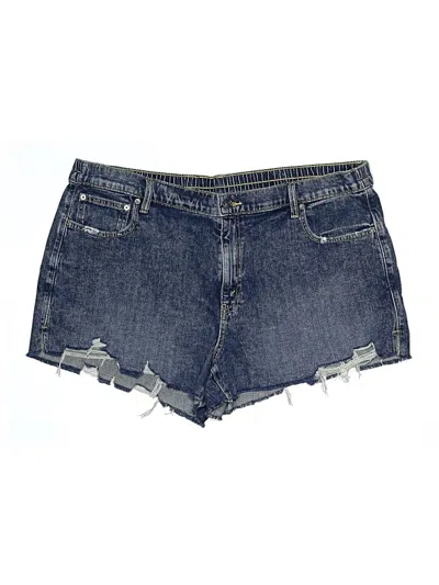 Aerie Denim Shorts In Blue