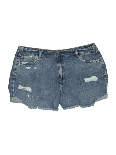 Pre-owned Aerie Denim Shorts In Blue
