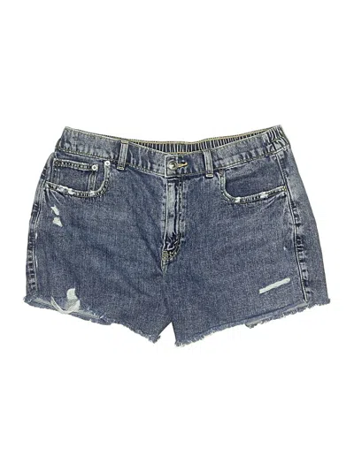 Pre-owned Aerie Denim Shorts In Blue