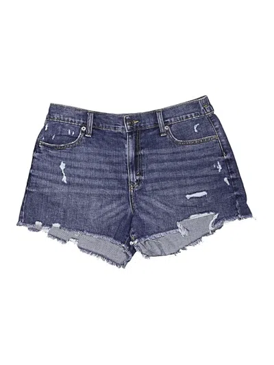 Pre-owned Aerie Denim Shorts In Blue