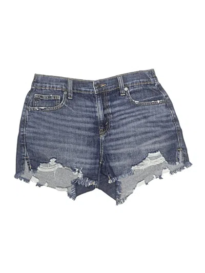 Pre-owned Aerie Denim Shorts In Blue