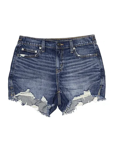 Pre-owned Aerie Denim Shorts In Blue