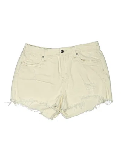 Pre-owned Aerie Denim Shorts In Ivory