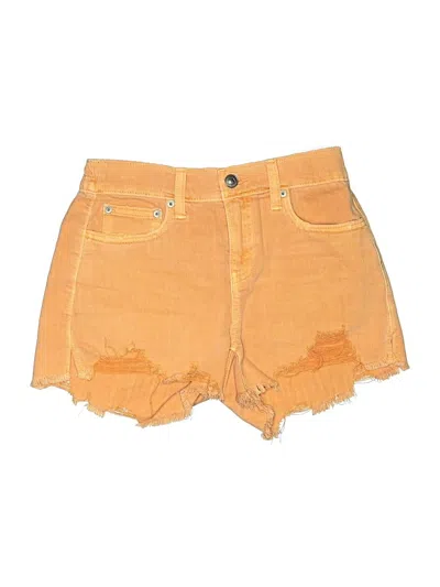 Pre-owned Aerie Denim Shorts In Orange