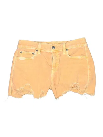Pre-owned Aerie Denim Shorts In Yellow