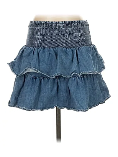 Pre-owned Aerie Denim Skirt In Blue