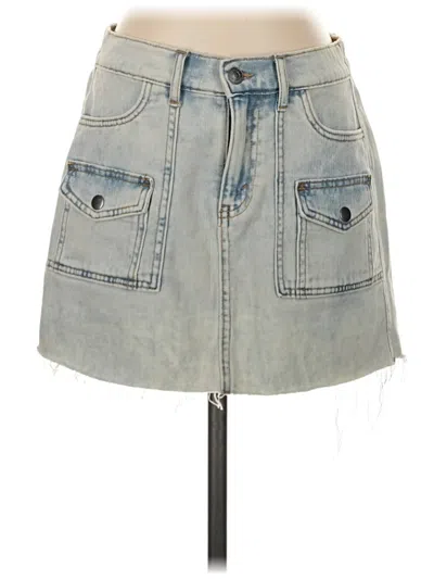 Pre-owned Aerie Denim Skirt In Blue