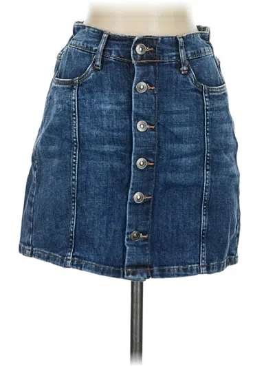 Pre-owned Aerie Denim Skirt In Blue