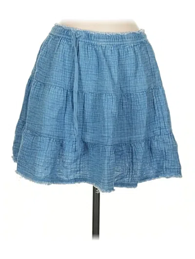 Pre-owned Aerie Denim Skirt In Blue