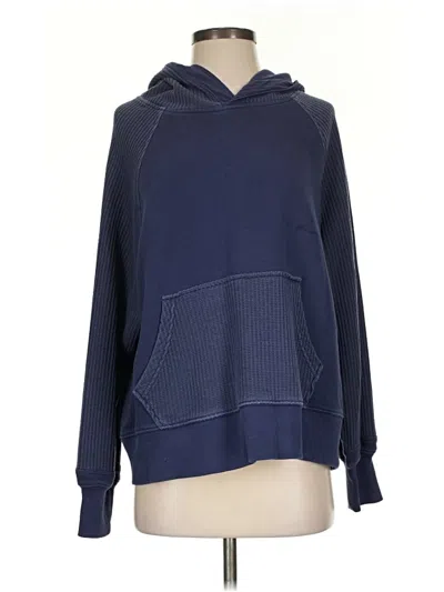 Pre-owned Aerie Fleece Jacket In Blue