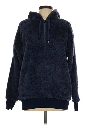 Pre-owned Aerie Fleece Jacket In Blue