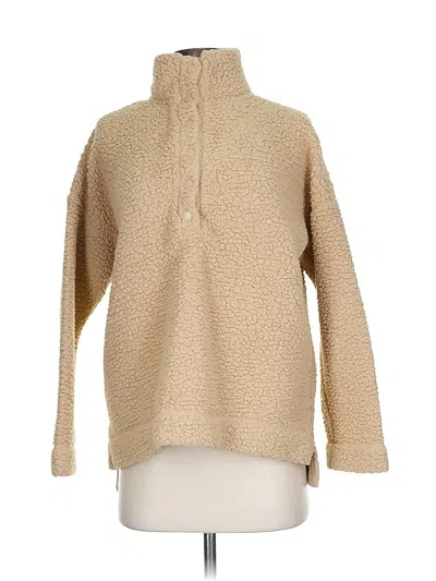 Pre-owned Aerie Fleece Jacket In Brown