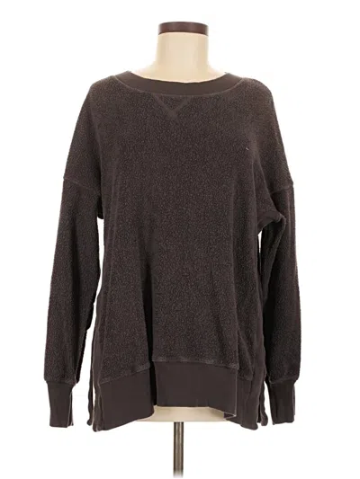 Pre-owned Aerie Fleece Jacket In Brown