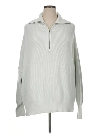 Pre-owned Aerie Fleece Jacket In Gray