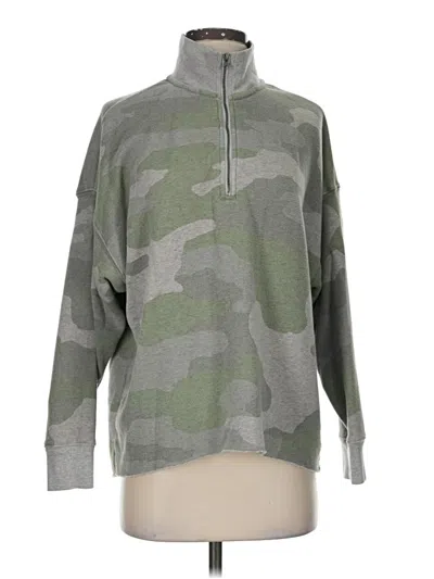 Pre-owned Aerie Fleece Jacket In Green
