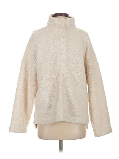 Pre-owned Aerie Fleece Jacket In Ivory