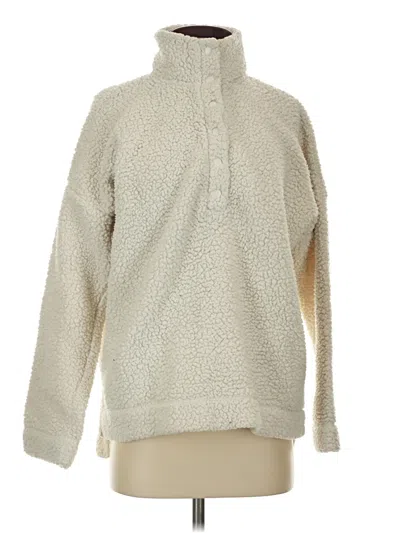Pre-owned Aerie Fleece Jacket In Ivory