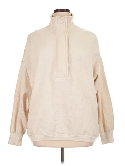 Pre-owned Aerie Fleece Jacket In Tan