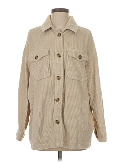 Pre-owned Aerie Jacket In Tan