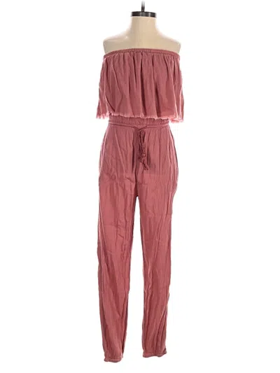 Pre-owned Aerie Jumpsuit In Burgundy
