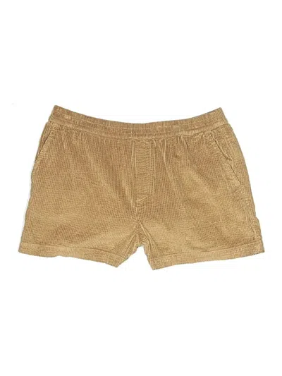 Aerie Khaki Shorts In Gold