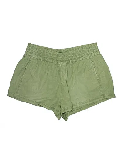 Pre-owned Aerie Khaki Shorts In Green