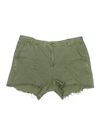 Pre-owned Aerie Khaki Shorts In Green